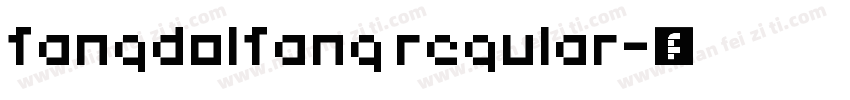 fangdolfang regular字体转换